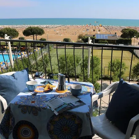 Luminous Flat With Frontal Sea View - Beahost Lejlighed Bibione
